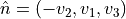 \hat n = (-v_2, v_1, v_3)