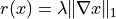 r(x) = \lambda \|\nabla x\|_1