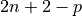 2n + 2 - p