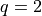 q = 2
