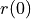 r(0)