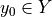 y_0 \in Y