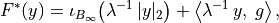 F^*(y) = \iota_{B_\infty} \big( \lambda^{-1}\, |y|_2 \big) +
\left\langle \lambda^{-1}\, y,\: g \right\rangle,