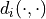 d_i(\cdot, \cdot)