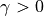\gamma > 0
