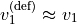 v_1^{(\text{def})} \approx v_1