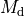M_{\mathrm{d}}